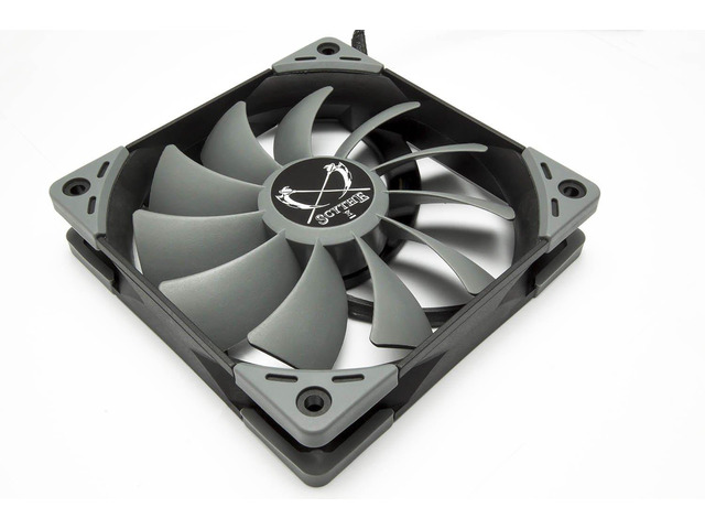 Scythe Kaze Flex Premium PC Quiet Case Fan, 3-Pin, 800RPM (120x27mm, Grey Color)