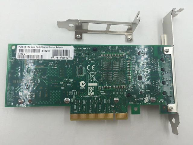 Intel X540T2BLK Intel Ethernet Converged Network Adapter X540-T2 - PCI Express x8 - 2 Port(s) - 2 x Network (RJ-45) - Twisted Pair - Low-profile,...