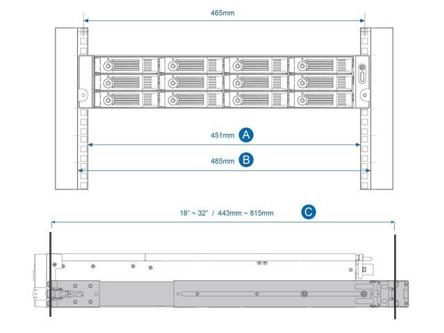 QNAP Rail Kit for 2 RU Rackmount Models - image 2