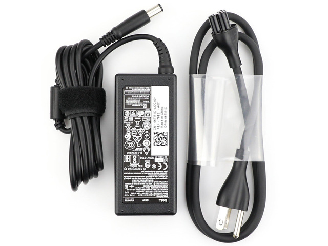 65W 4.5mm x 3.0mm Tip Ac Adapter Charger & Power Cord for select Dell Laptops - Compatible Part #'s 74VT4, PA-1650-2D3, LA65NS2-01, 5NW44, MGJN9,...