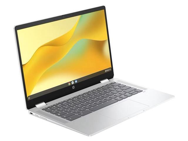 HP Chromebook x360 14b-cd0010ca 14' FHD IPS Touch Intel Processor N100 0.8 GHz up to 3.4 GHz 4GB RAM 128GB UFS Intel UHD Graphics Chrome OS, Silver...