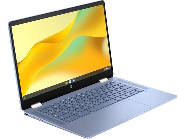 HP Chromebook x360 14b-cd0013dx 14' Touch Intel Processor N100 0.8 GHz up to 3.4 GHz 4GB RAM 64GB eMMC Intel UHD Graphics Chrome OS, Sky Blue -...