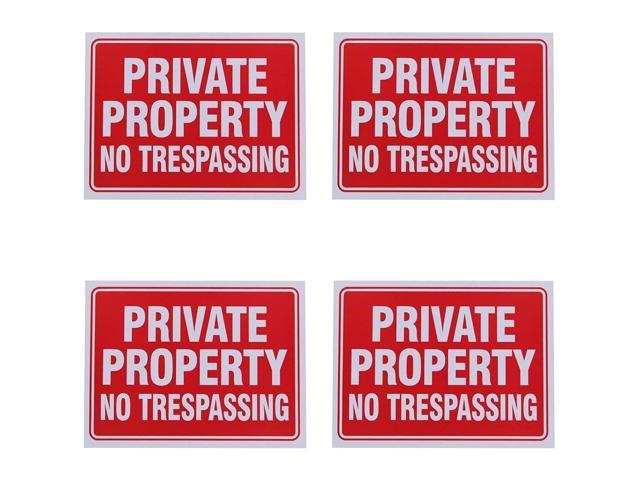 UPC 993293002830 product image for 8 Private Property no Trespassing Sign 9 x 12 Inch | upcitemdb.com