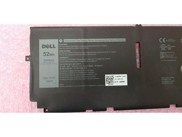 New Dell Original XPS 9300 9310 Laptop 4-Cell 52Wh OEM Battery 722KK