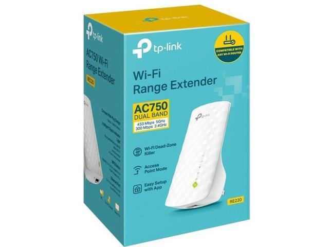 TP-Link RE220 IEEE 802.11ac 750 Mbit/s Wireless Range Extender