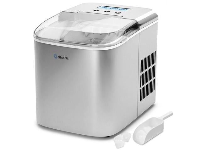 Photos - Other kitchen appliances Costway Stainless Steel Ice Maker Countertop 26LBS/24H LCD Display W/Scoop Portabl 