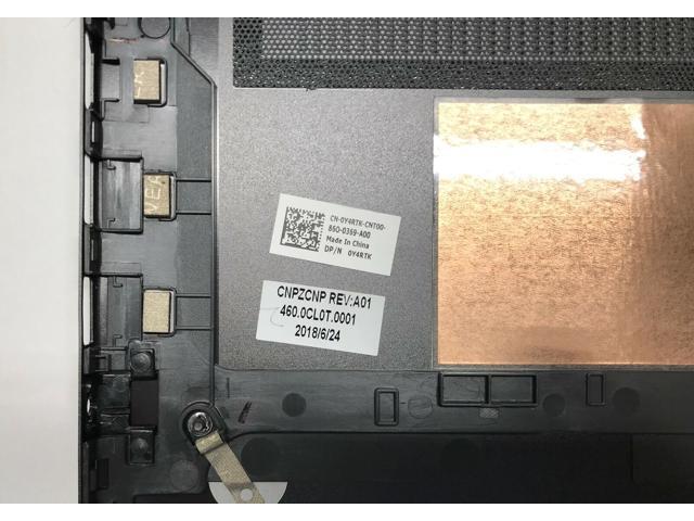 Dell Y4RTK Bottom Cover-Abyss Black Inspiron 15 7570 7573 7580 Bottom Base Cover