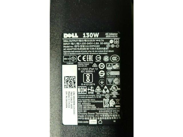 Dell HA130PM160 19.5V 130W AC Power Adapter 6G99N