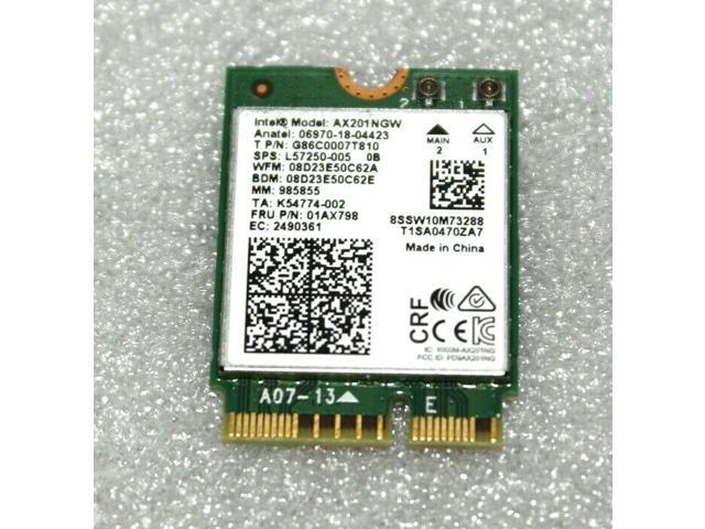 Intel Ax201 802.11Ac 2.4Gbps Wifi Bluetooth 5.2 Ax201Ngw. Nv 01Ax798