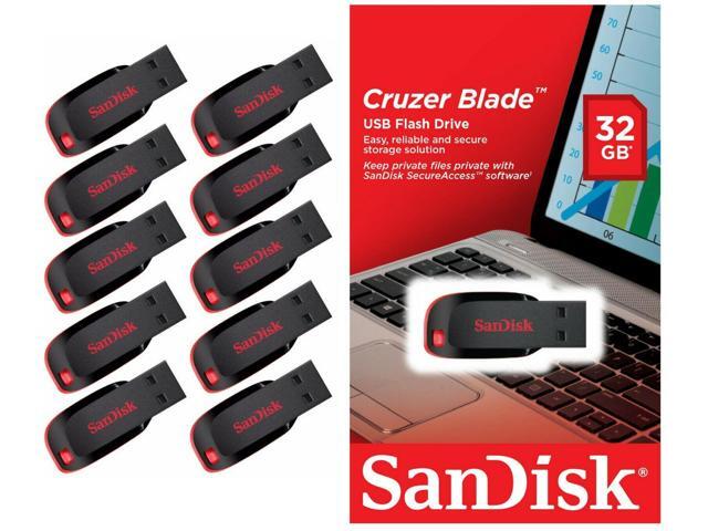 Lot 10 x SanDisk 32GB Cruzer Blade USB Thumb Pen Flash Drive Memory Stick SDCZ50