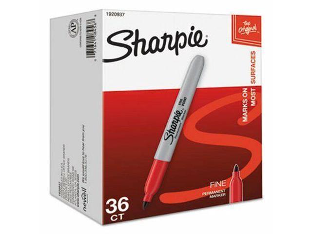 Sharpie 1920937 Fine Point Permanent Marker, Red, 36 Markers (SAN1920937)