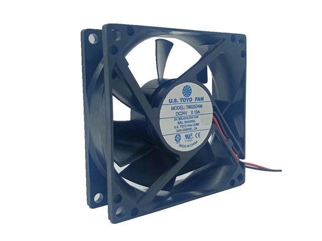 T802524M 8025 24V 0.10A For Power Supply Cases Cooling Fan 8cm Ultra-Quiet Fan