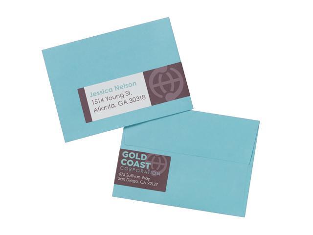 Avery Wraparound Address Labels, Waterproof, Permanent Adhesive, Matte, Rectangle, 7-17/20' x 1-3/4', 50 Labels (22838)