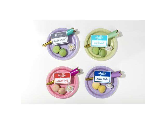 Avery 08722 Flexible Adhesive Name Badge Labels, 3 3/8' x 2 1/3', Assorted, 120/PK