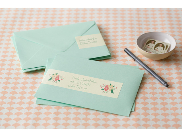 Avery Wraparound Address Labels, Waterproof, Permanent Adhesive, Matte, Rectangle, 7-17/20' x 1-3/4', 50 Labels (22838)