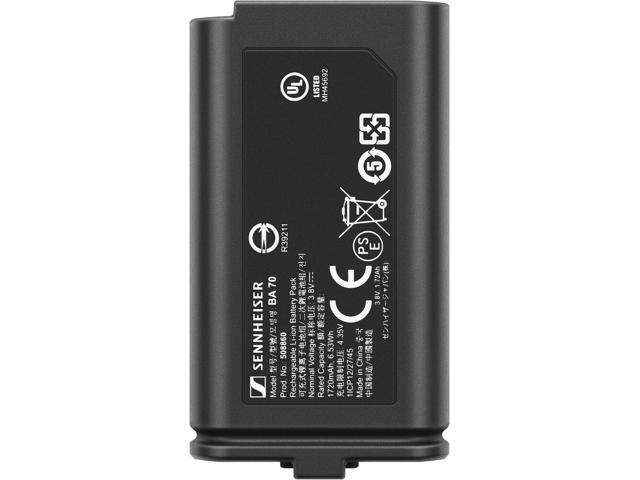 Sennheiser BA 70 Rechargeable Battery Pack for EW-D Bodypack and Handheld Transmitters