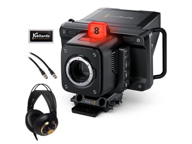Blackmagic Design Studio Camera 6K Pro - EF Mount (CINSTUDMFT/G26PDK) Bundle with AKG K240 Studio Pro Headphones, Pearstone 50' SDI Video Cable,...