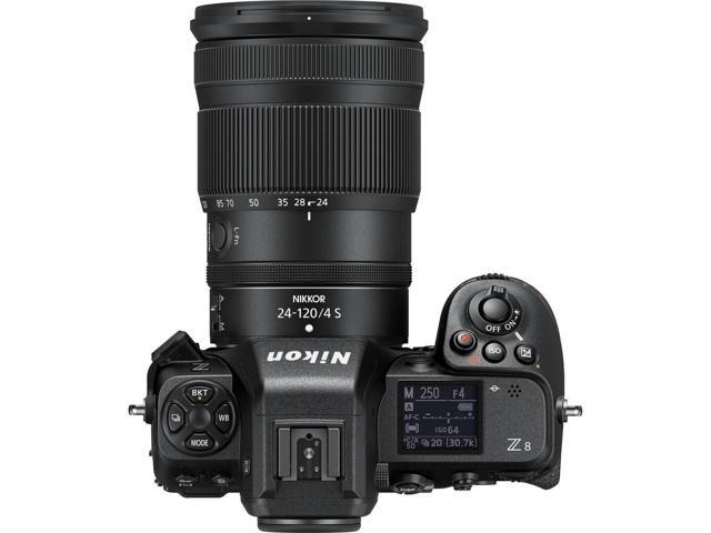 Nikon Z8 Mirrorless Camera (1695) Bundle with Nikon FTZ II Mount Adapter, 64GB Extreme Memory Card, and 5-Pack Wipes