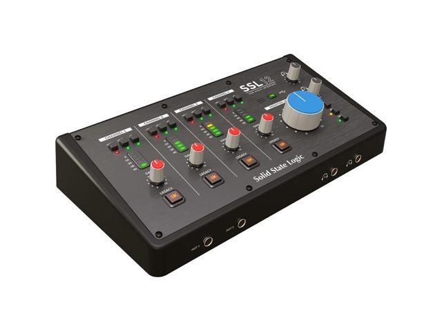 Solid State Logic SSL 12 USB Audio Interface Bundle with Polsen HPC-A30 Closed-Back Studio Monitor Headphones, 10' MIDI Cable (2x) and XLR-XLR...