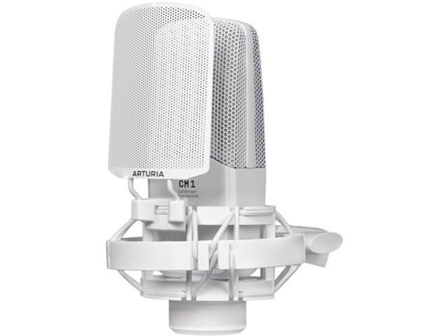 Arturia MiniFuse Recording Pack (White) Bundle with Headphone Holder For Mic Stand and Kellards Microphone Stand