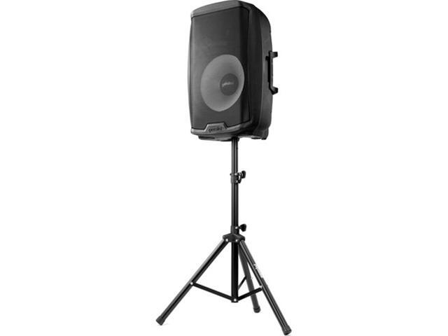 Gemini 2000W 15' Active Bluetooth Loudspeaker with Stand & Mic Bundle with Polsen M-85 Professional Microphone, Auray Speaker Stand Bag 51' and...