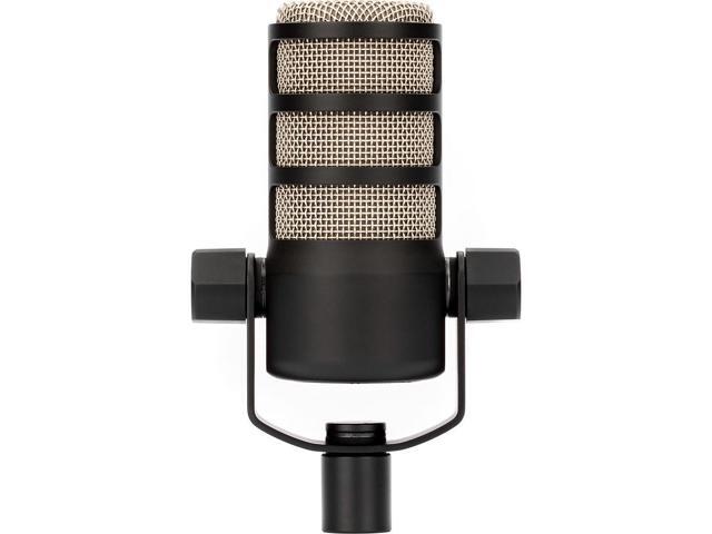 Rode PodMic Dynamic Podcasting Microphone (2-Pack) Bundle with 2x RODE WS14 Pop Filter for PodMic (Black)