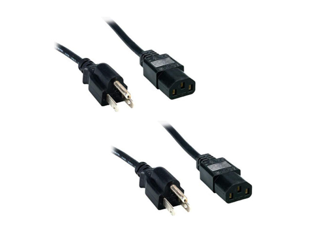 Comprehensive Standard PC Power Cord 3' (2-Pieces)