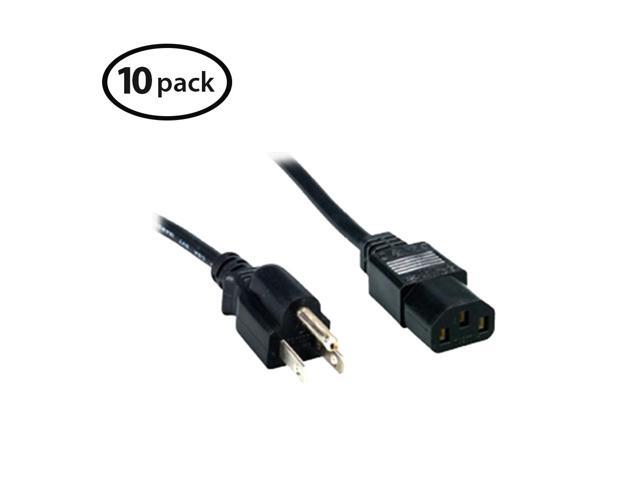 Comprehensive Standard PC Power Cord 3' (10-Pieces)