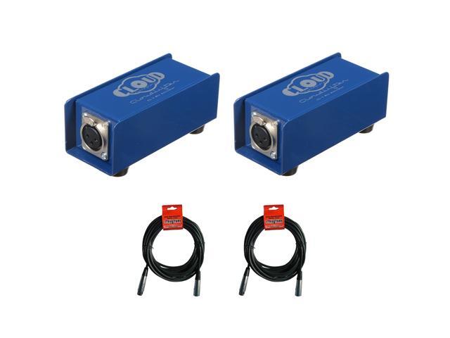 Cloud Microphones Cloudlifter CL-1 Mic Activator (2-Pack) with 2x XLR-XLR Cable Bundle