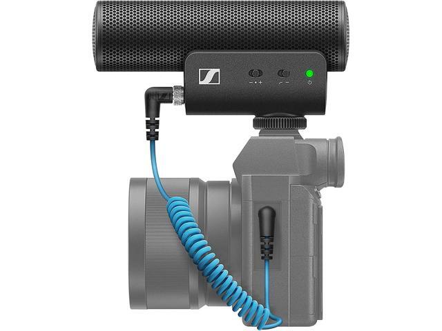 Sennheiser - Professional MKE 400 + Mobile Kit, Directional On-Camera Microphone with Smartphone Clamp & Manfrotto PIXI Mini Tripod - Black - image 3