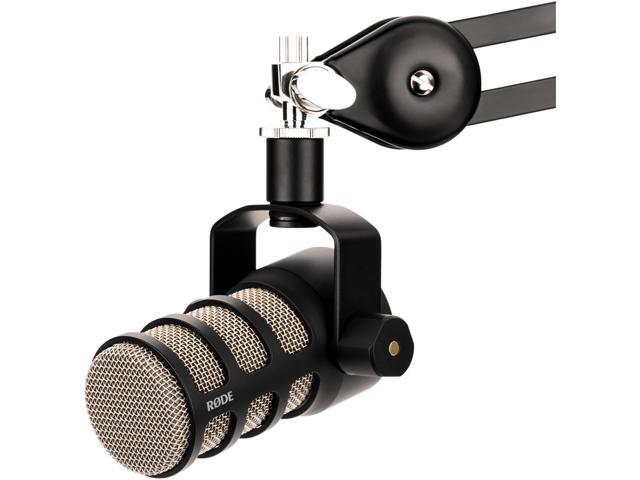 Rode PodMic Dynamic Podcasting Microphone (2-Pack) Bundle with 2x On-Stage PBPM-JBH Pop Blocker