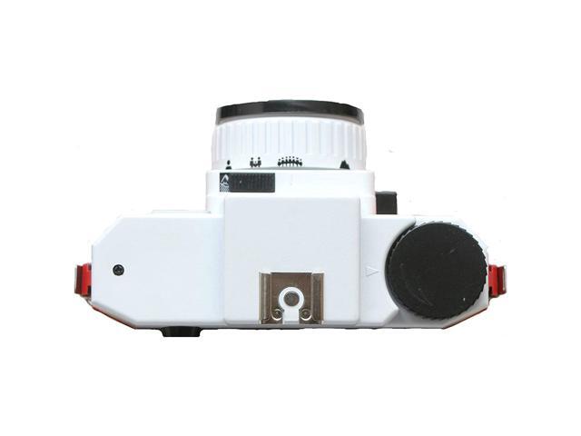Holga 120N Plastic Medium Format Film Camera (Red/White) Bundle with Ilford HP5 Plus Black and White Negative Film ISO 400 (120 Roll Film)