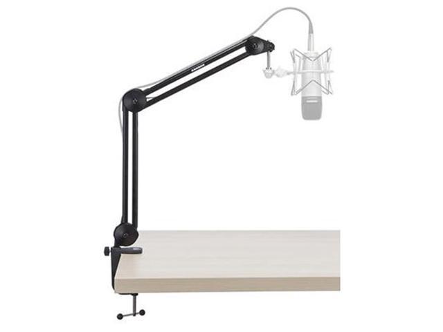 Audio-Technica AT2020 Cardioid Condenser Microphone with MBA38 Microphone Boom Arm and SHM-SCM1 Suspension Shockmount