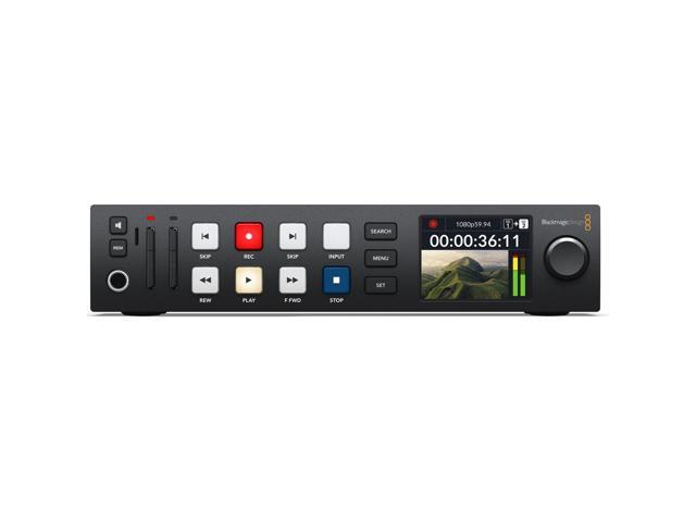 Blackmagic Design HyperDeck Studio HD Plus with 64GB Ultra SDXC Memory Card, PC Power Cord, HDMI Cable and Screen Cleaning Wipes (5-Pack)
