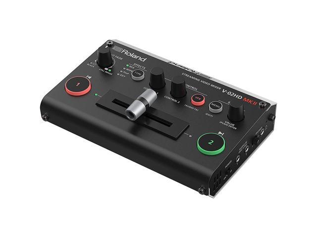 Roland V-02HD MK II Multi-Format Audio/Video Mixer for Professional Streaming with Two HDMI Cameras, 10-Channel Audio Mixing, and Video Effects...