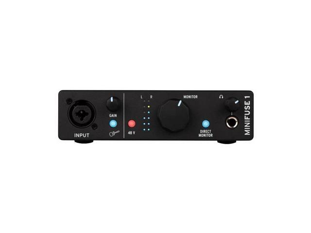 Arturia MiniFuse 1 Portable Solo USB Type-C Audio Interface (Black) Bundle with Studio Pro Monitor Headphones and XLR-XLR Cable - image 5