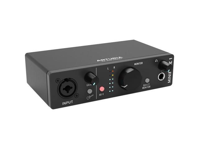 Arturia MiniFuse 1 Portable Solo USB Type-C Audio Interface (Black) Bundle with Studio Pro Monitor Headphones and XLR-XLR Cable - image 2