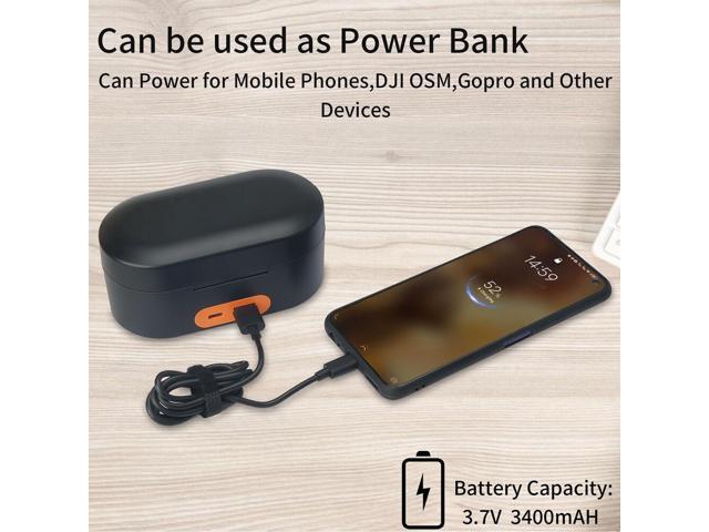 Wireless Charging Case Compatible for Rode Microphones Wireless GO 2 & Rode Microphones Wireless GO