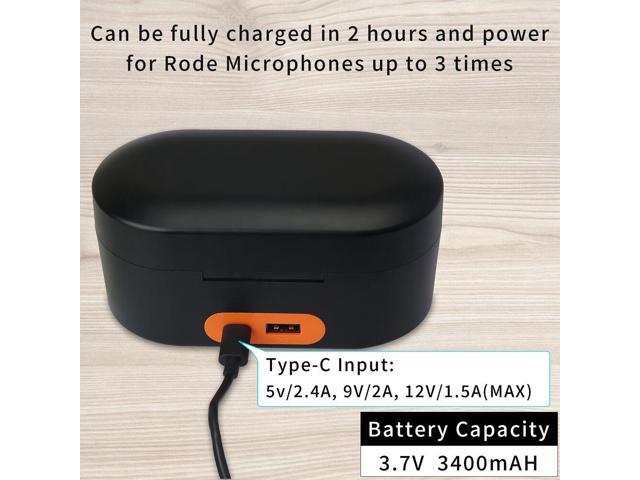 Wireless Charging Case Compatible for Rode Microphones Wireless GO 2 & Rode Microphones Wireless GO