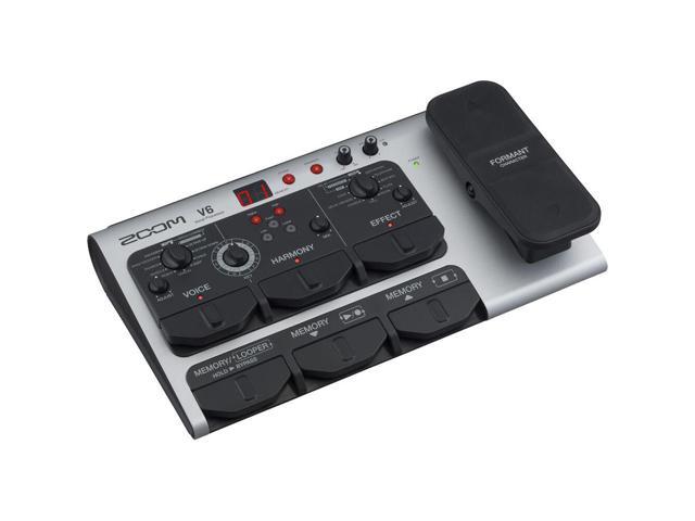 Zoom V6-SP Multi-Effects Vocal Processor Pedal Bundle with AKG K240 Studio Pro Stereo Headphones