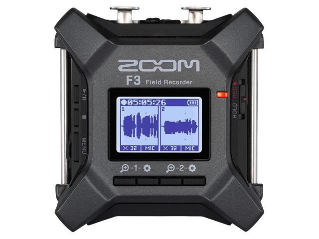 Zoom F3 2-Input / 2-Track Portable Field Recorder Bundle with AKG K240 Studio Pro Stereo Headphones and 32GB microSDHC Memory Card