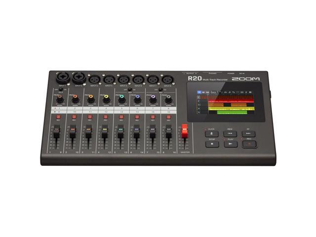 Zoom R20 Portable Multitrack Recorder Bundle with AKG K240 Studio Pro Headphone and 16GB Memory Card