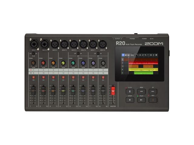 Zoom R20 Portable Multitrack Recorder Bundle with AKG K240 Studio Pro Headphone and 16GB Memory Card