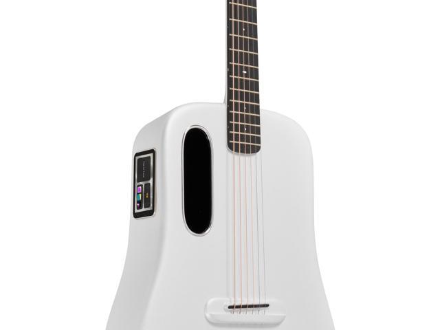 Lava Music ME 3 38' Touchscreen Acoustic Electric SmartGuitar with Gig Bag (White)