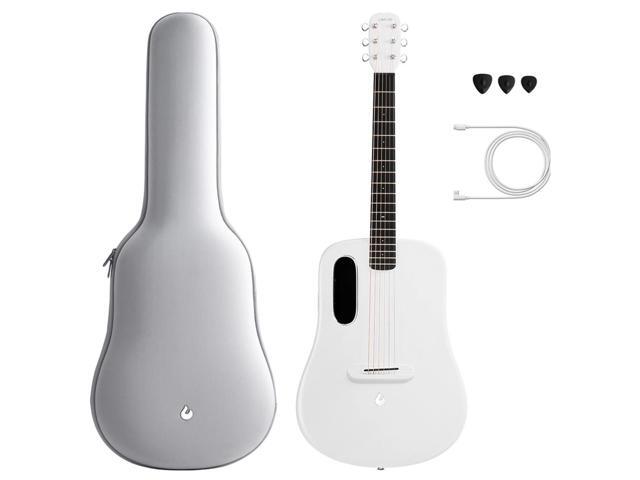 Lava Music ME 3 38' Touchscreen Acoustic Electric SmartGuitar with Gig Bag (White)
