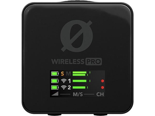 RODE Wireless PRO 2-Person Clip-On Wireless Microphone System/Recorder with Lavaliers (2.4 GHz) Bundle with Goby Labs GLS-104 Microphone Sanitizer