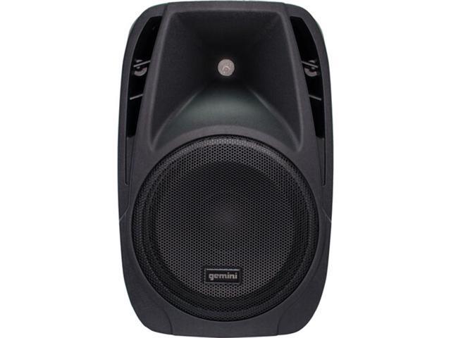 Gemini ES-210MXBLU-ST 600W 10' Portable PA System Pack with Powered Mixer, Speakers, Stands, Mic, and Cables (Pair) Bundle with Polsen Handheld...