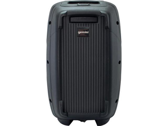 Gemini ES-210MXBLU-ST 600W 10' Portable PA System Pack with Powered Mixer, Speakers, Stands, Mic, and Cables (Pair) Bundle with Polsen Handheld...