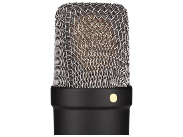 RODE NT1 Signature Series Large-Diaphragm Condenser Microphone (Black) Bundle with Auray Desk/mic Stand Reflection Filter and Auray Reflection...