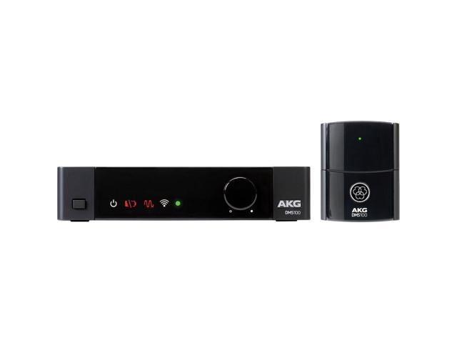 AKG DMS100 2.4 GHz Digital Bodypack Wireless Instrument System Bundle with AKG LC617 MD Lapel Microphone with Tie Clip (Black)